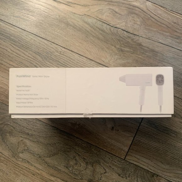 NEW FUNWIND 1875W PROFESSIONAL IONIC HAIR DRYER WITH FOLDABLE HANDLE-TRAVEL - Picture 6 of 15